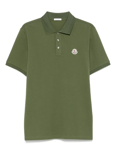 MONCLER - Polo classique vert