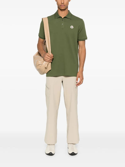 MONCLER - Polo classique vert