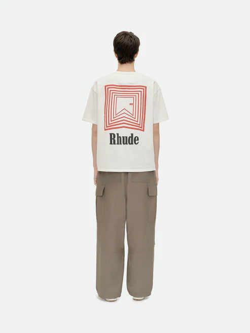 RHUDE - CHEVRON LOGO REPEAT TEE