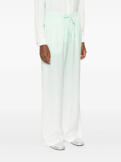CASABLANCA - Pantalon en soie Monogrammé