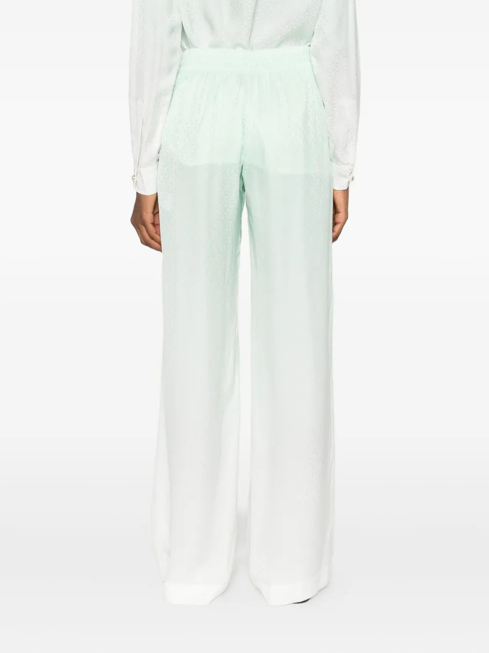 CASABLANCA - Pantalon en soie Monogrammé