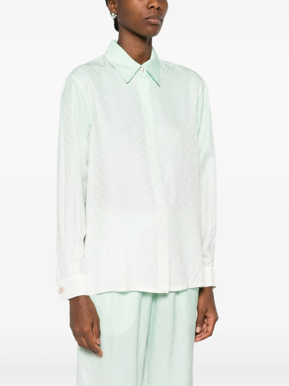 CASABLANCA - Chemise en soie Monogrammé