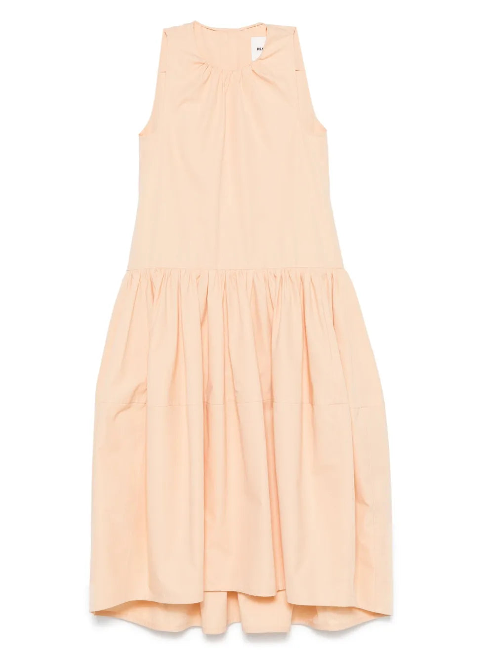 Jil Sander - Robe mi-longue à détails plissés