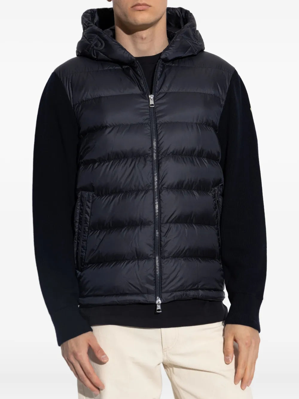MONCLER - cardigan à empiècements