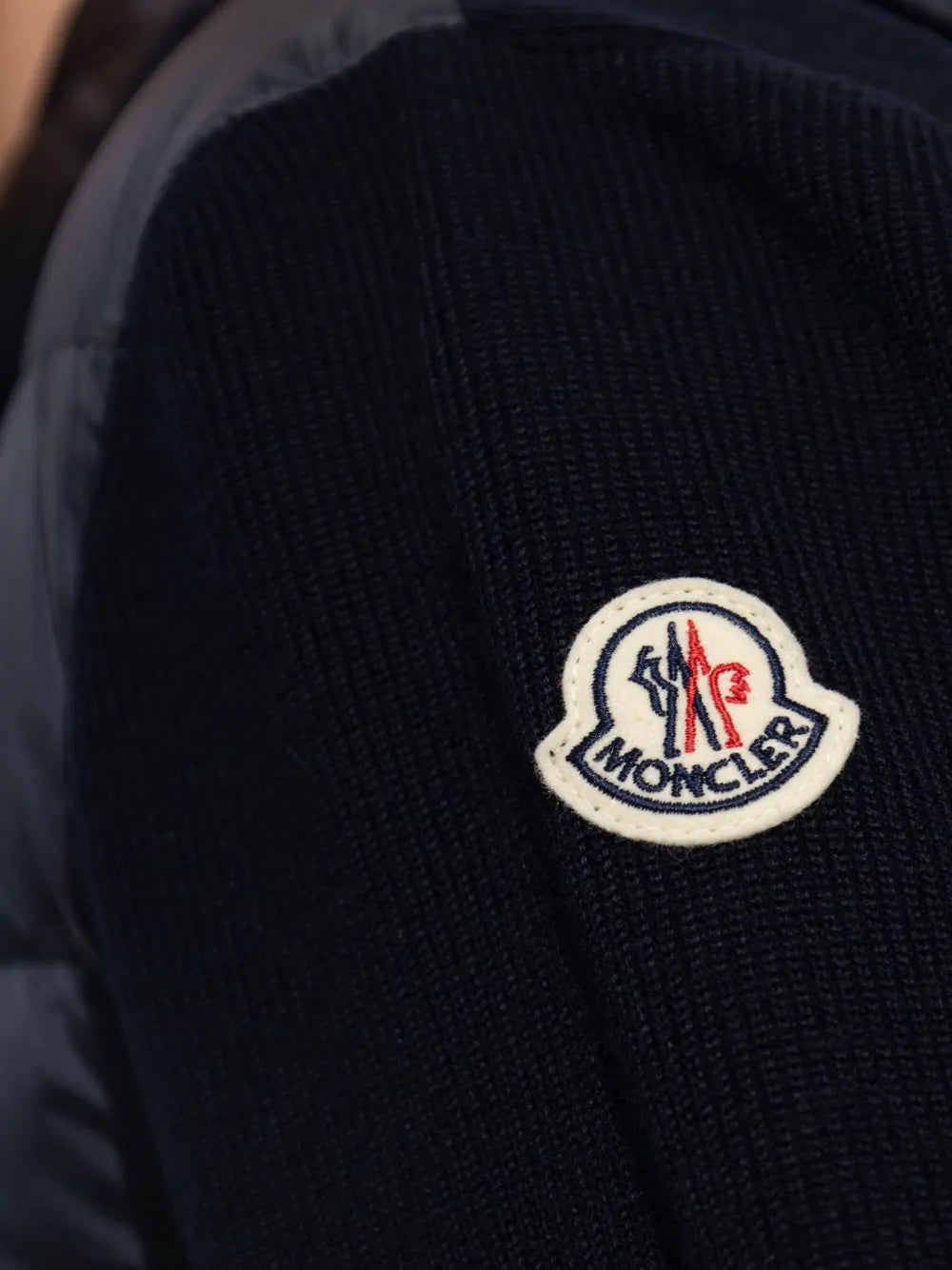 MONCLER - cardigan à empiècements