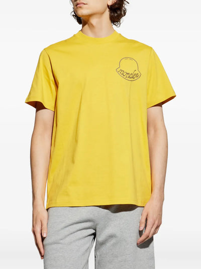 MONCLER - t-shirt à logo imprimé