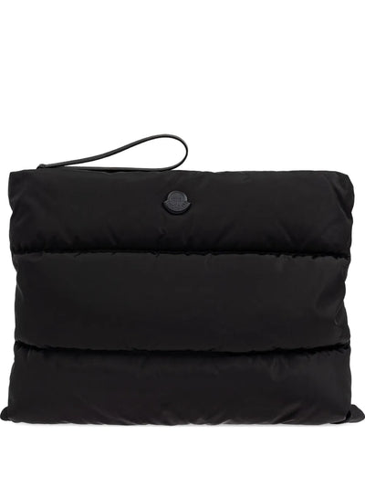 MONCLER - pochette pour ordinateur noir