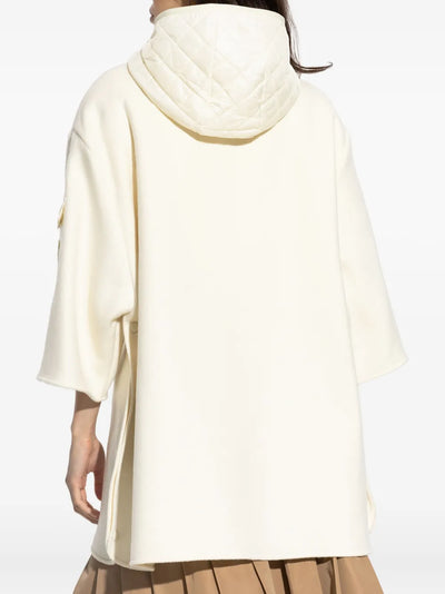 MONCLER - cape zippée à capuche
