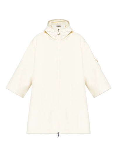 MONCLER - cape zippée à capuche