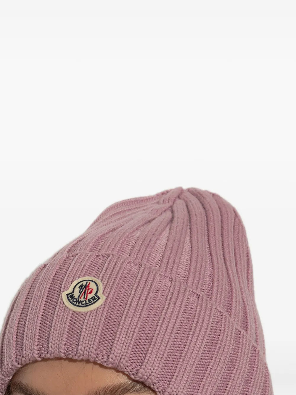 MONCLER - bonnet en laine rose