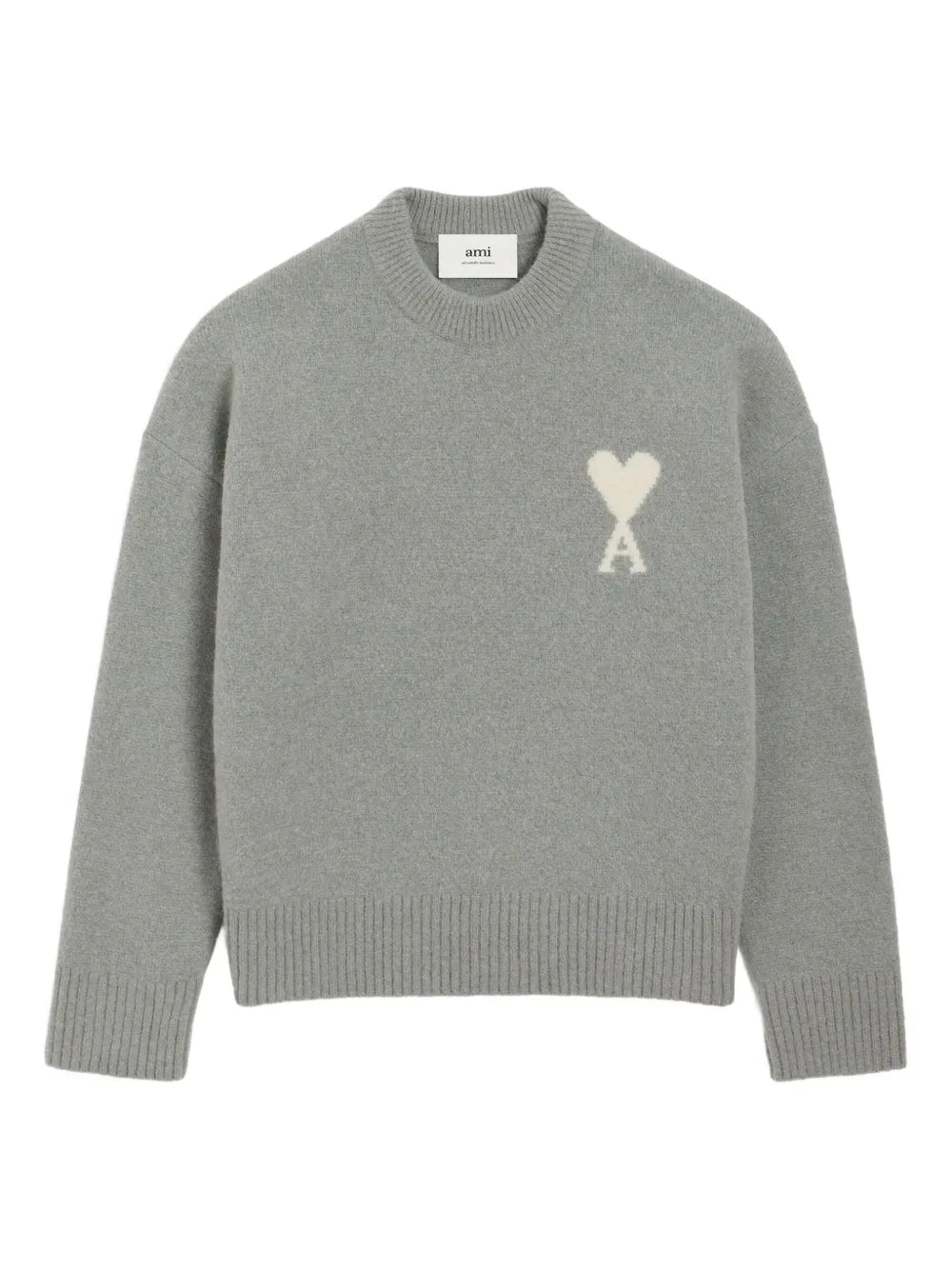 AMI PARIS - Pull en mohair à logo ami de Coeur
