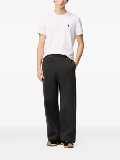 AMI PARIS - pantalon en polaire à motif cœur embossé