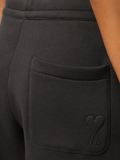 AMI PARIS - pantalon en polaire à motif cœur embossé
