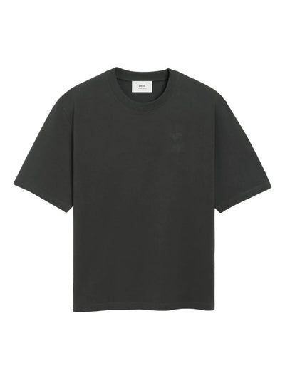 AMI PARIS - t-shirt en coton à motif cœur embossé