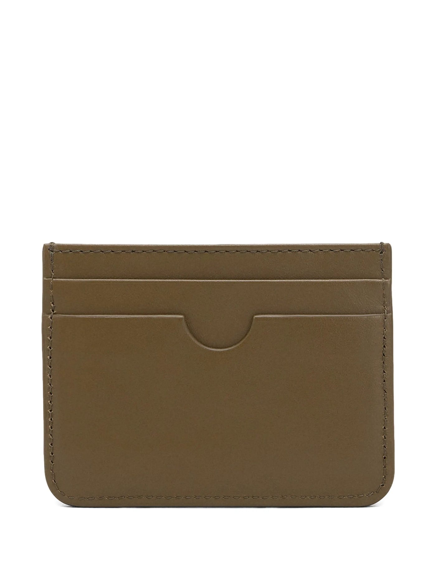 AMI PARIS - Portes carte en cuir marron