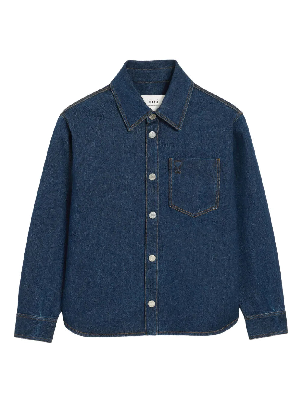 AMI PARIS - veste boutonnée à col contrastant