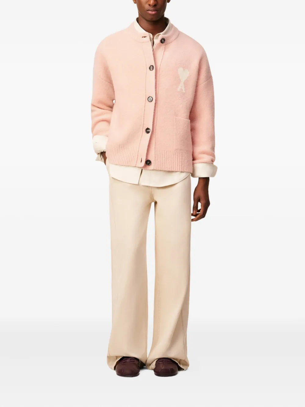 AMI PARIS - cardigan à logo Ami De Coeur