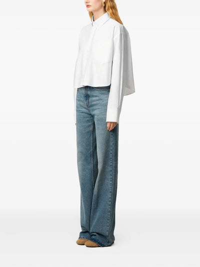 AMI PARIS - Chemise blanche cropped