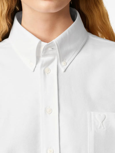 AMI PARIS - Chemise blanche cropped