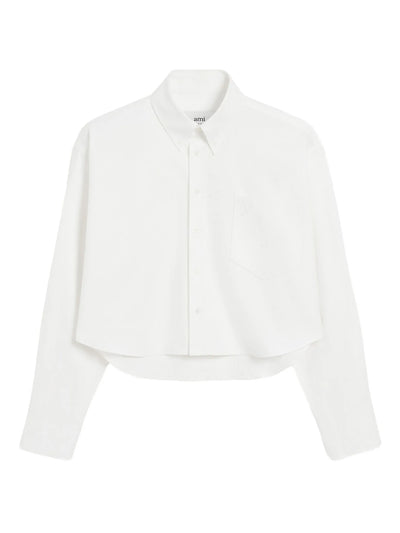AMI PARIS - Chemise blanche cropped