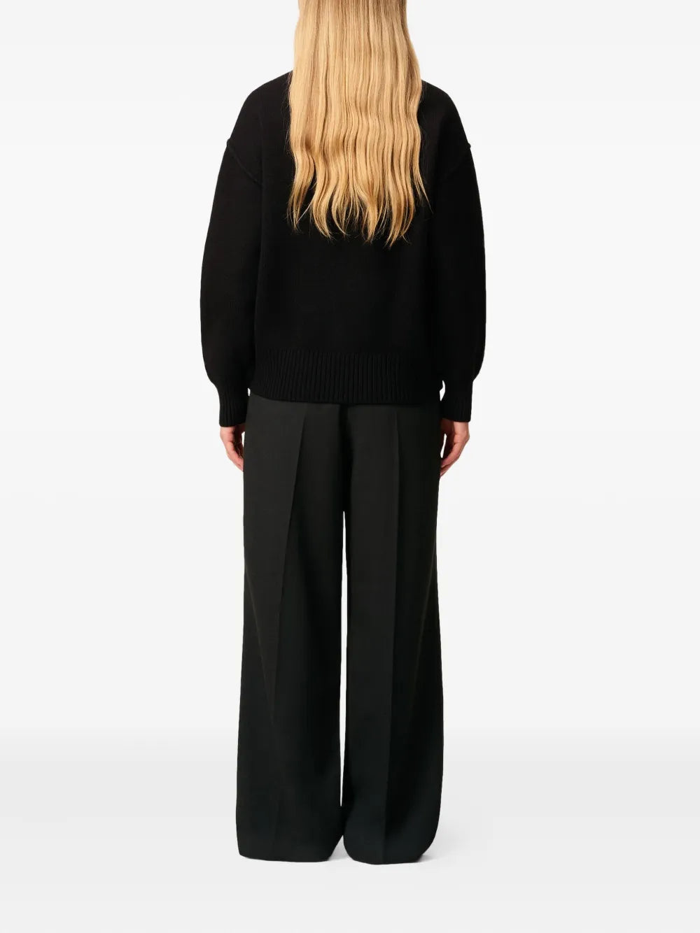 AMI PARIS - pull Ami de Cœur à col cheminée