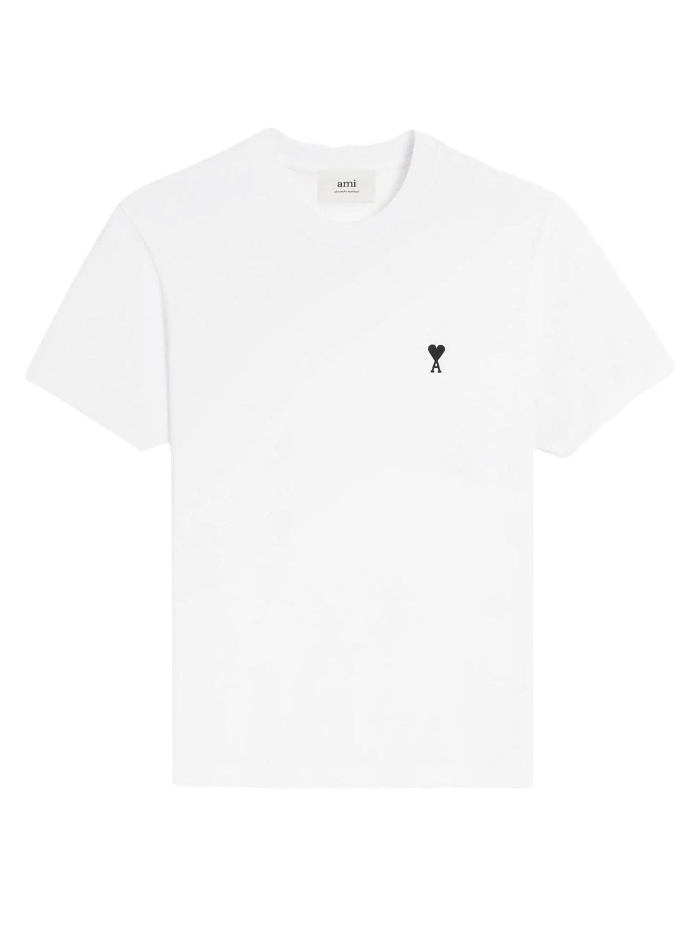 AMI PARIS - tee-shirt blanc à petit logo noir