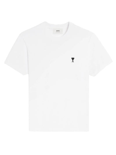 AMI PARIS - tee-shirt blanc à petit logo noir