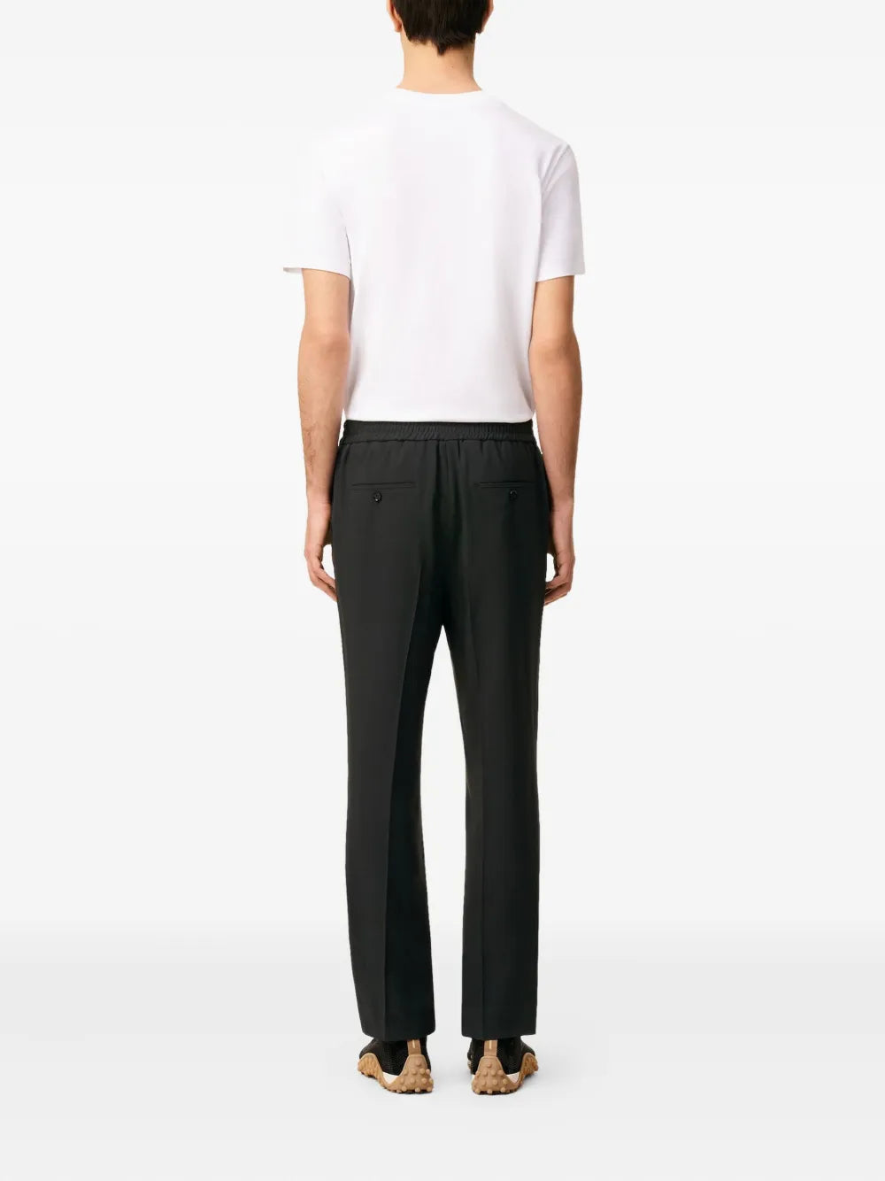 AMI PARIS -pantalon droit à taille élastique