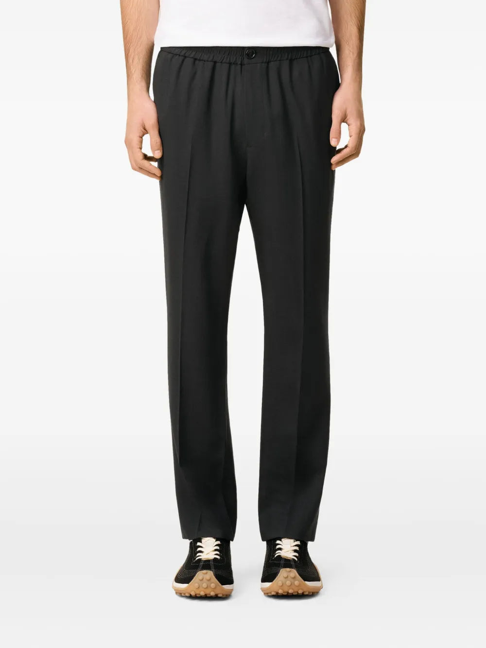 AMI PARIS - pantalon droit à taille élastique
