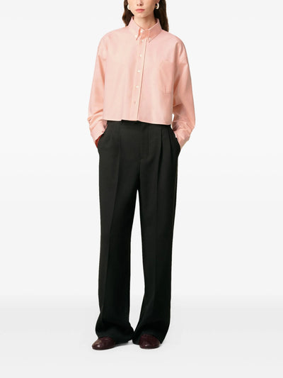 AMI PARIS - Chemise rose cropped