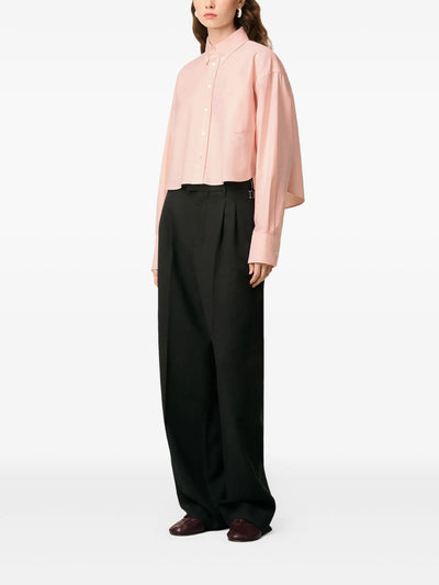 AMI PARIS - Chemise rose cropped