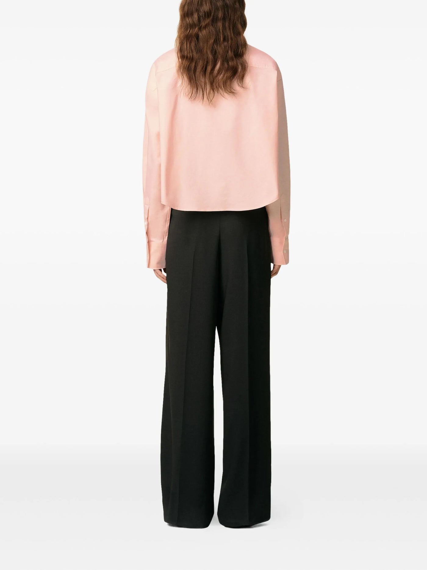 AMI PARIS - Chemise rose cropped