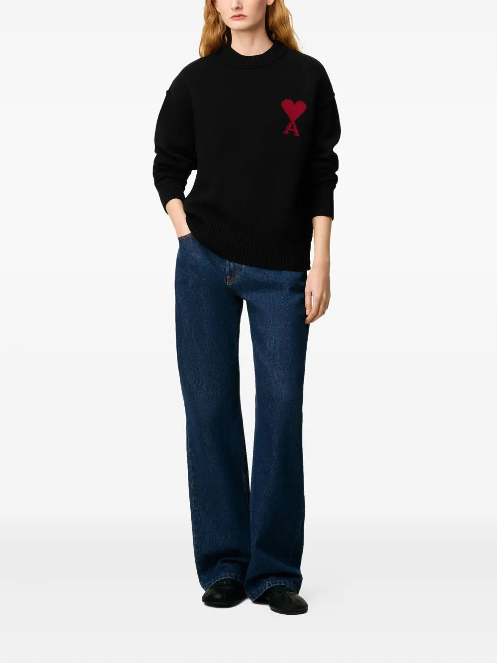 AMI PARIS - pull à logo cœur