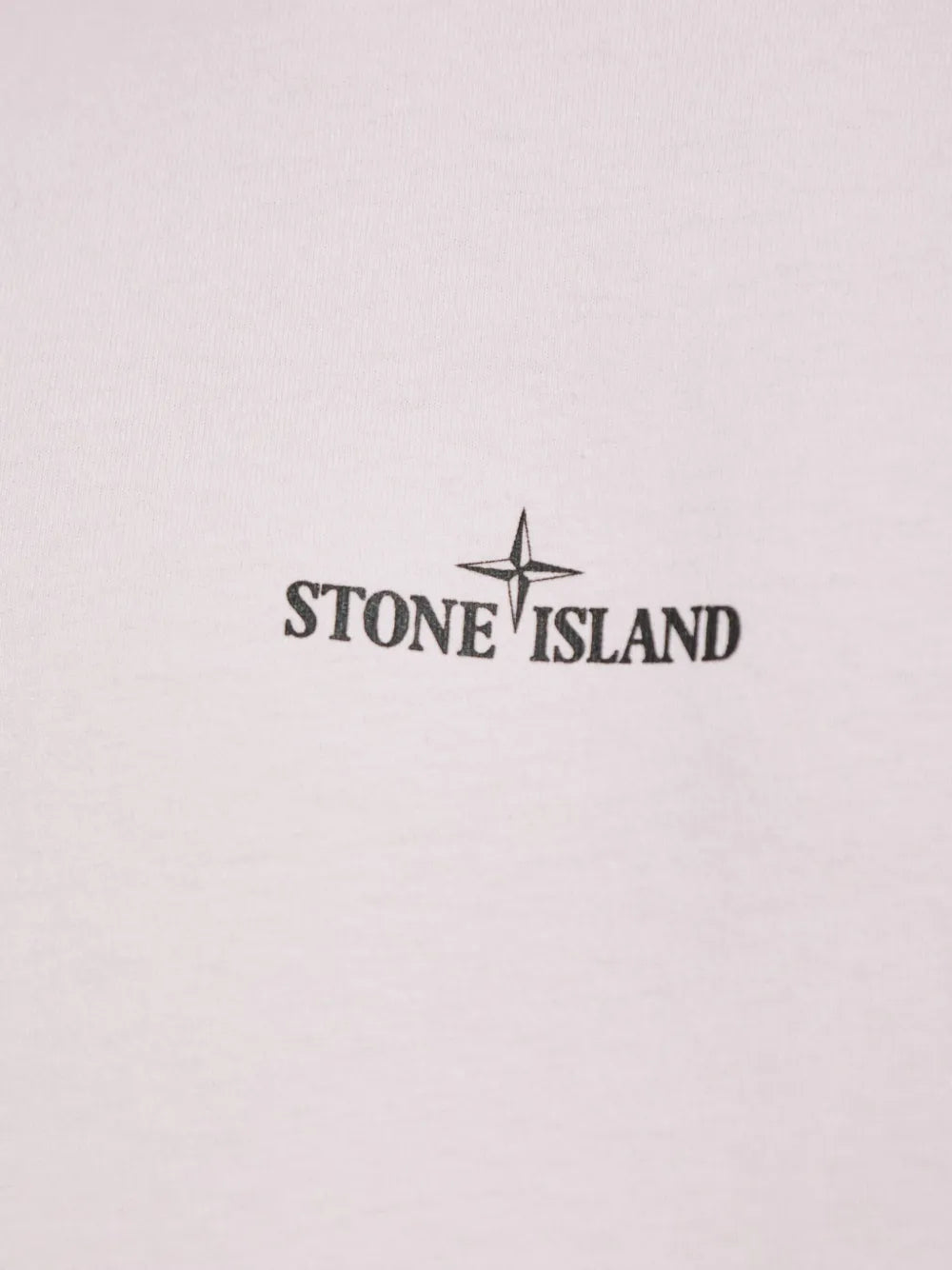 STONE ISLAND - T-shirt rose pâle à imprimé