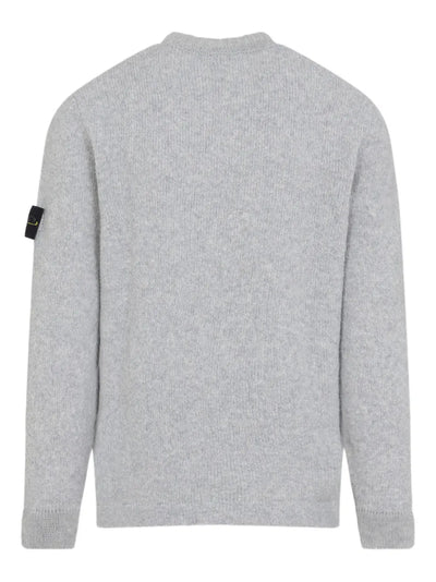 STONE ISLAND - Pull Gris en laine