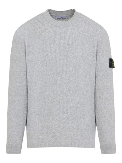 STONE ISLAND - Pull Gris en laine