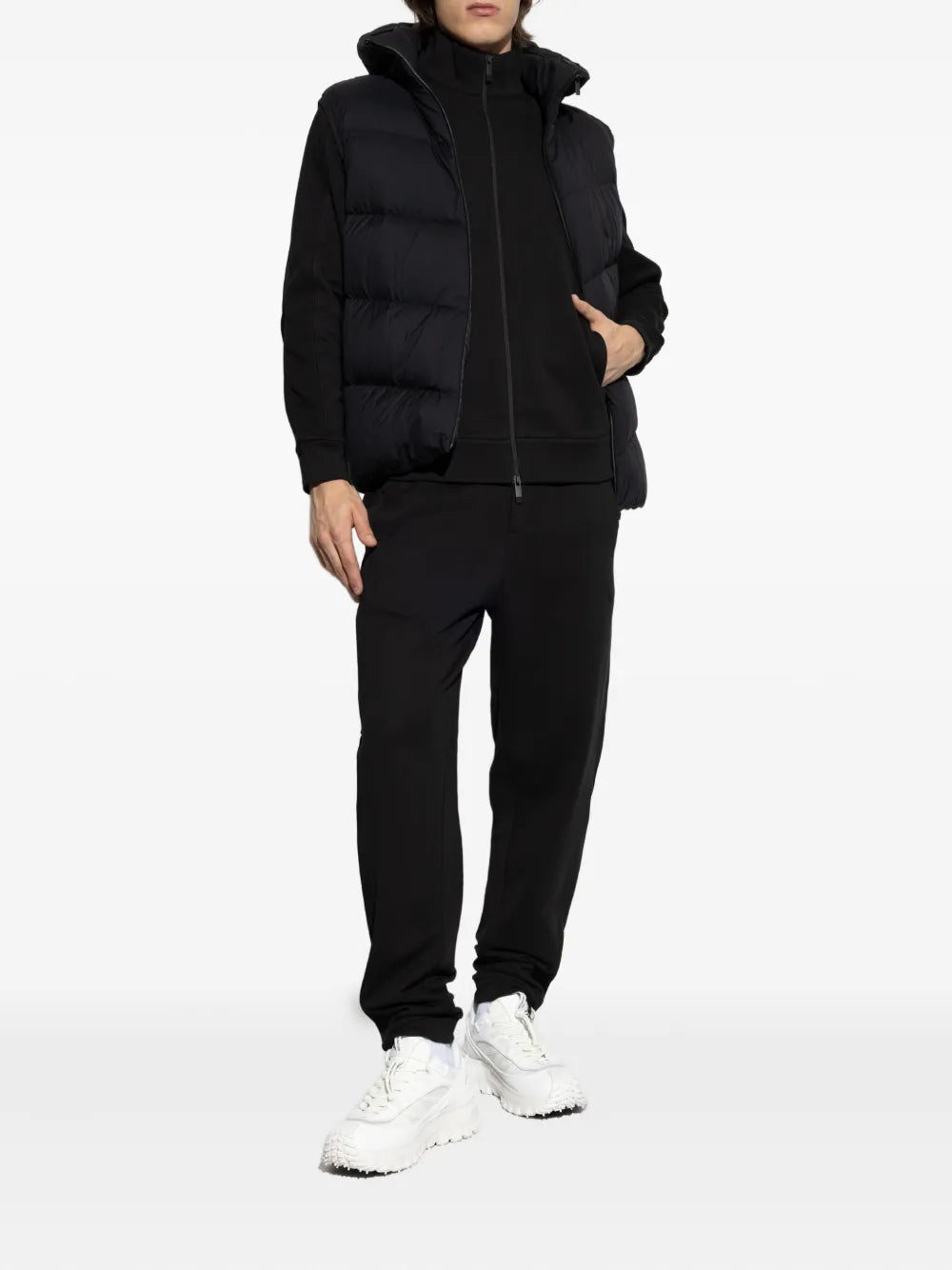 MONCLER -  doudoune sans manches à capuche