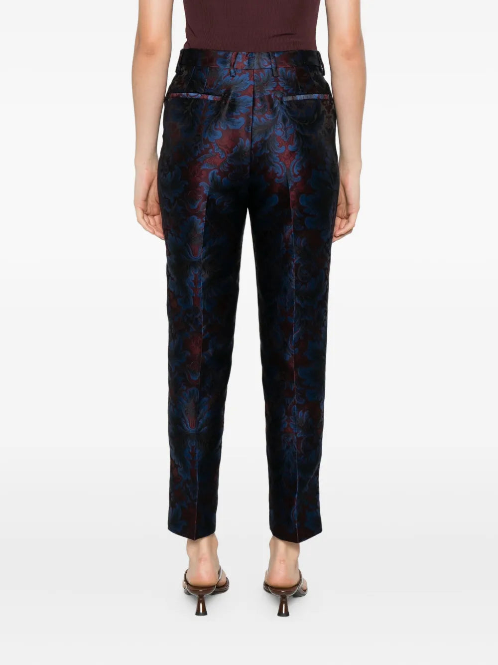 ÉTRO - pantalon à imprimé Damask