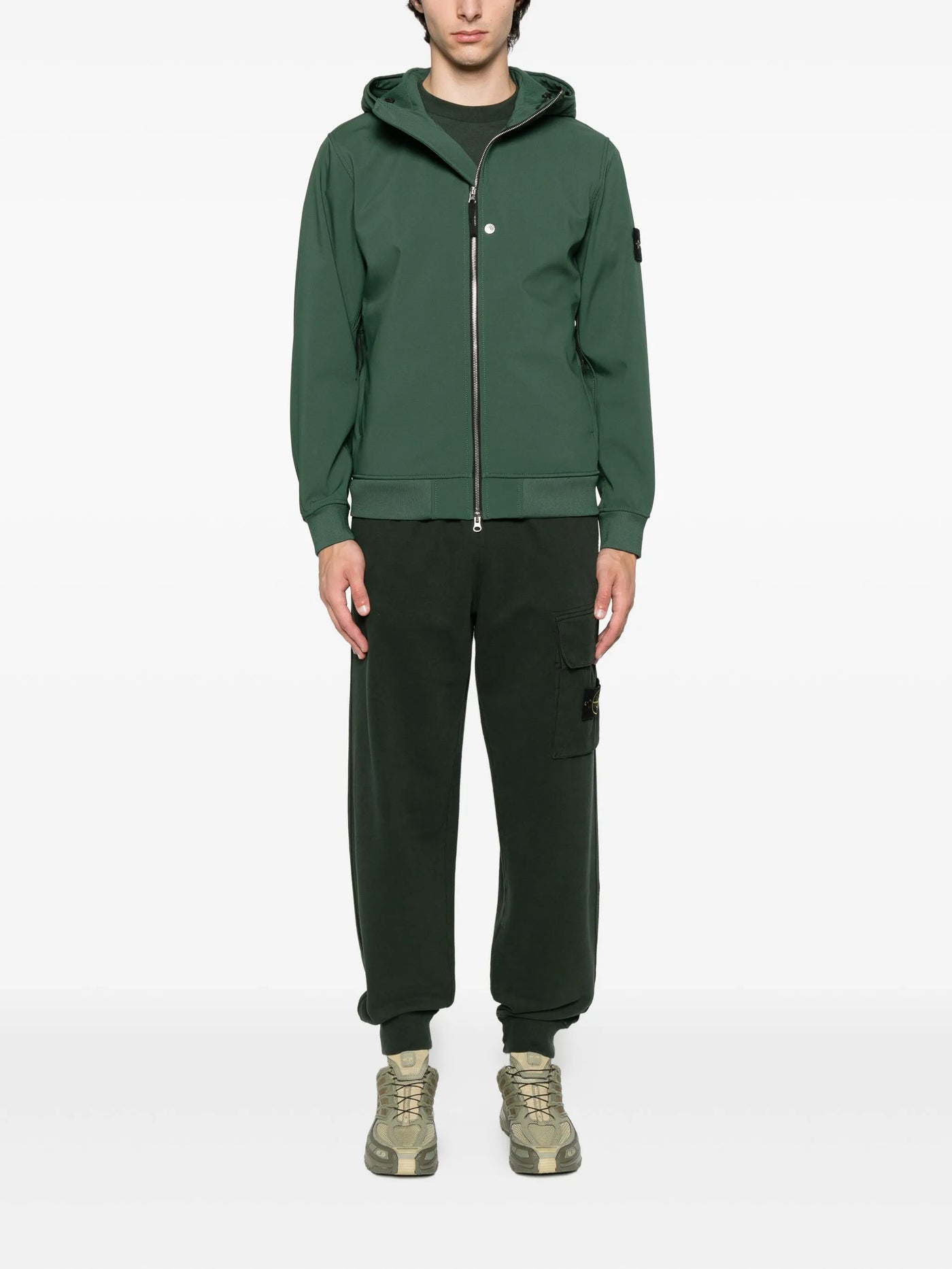 STONE ISLAND - Veste SOFT SHELL-R vert juniper