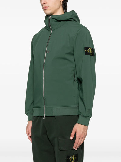 STONE ISLAND - Veste SOFT SHELL-R vert juniper