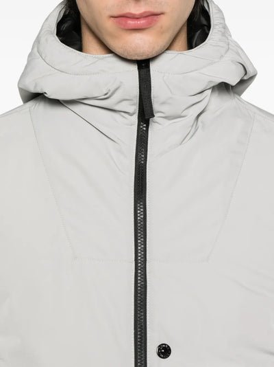 STONE ISLAND - Veste à capuche en Micro Twill Grise
