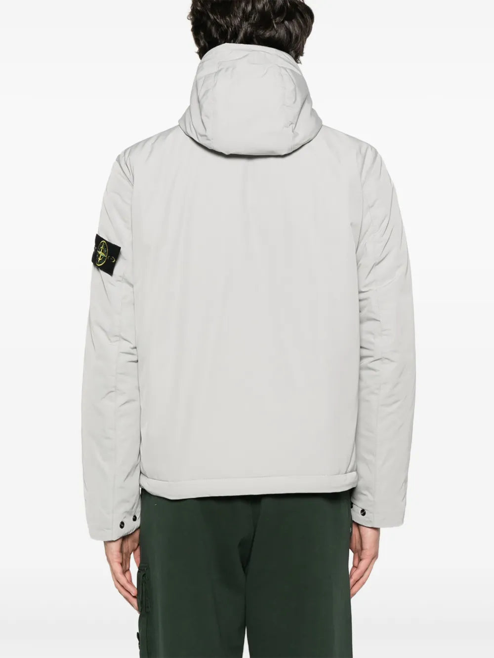 STONE ISLAND - Veste à capuche en Micro Twill Grise