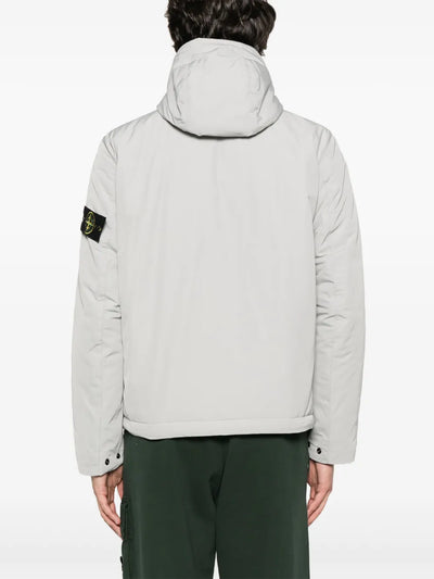STONE ISLAND - Veste à capuche en Micro Twill Grise