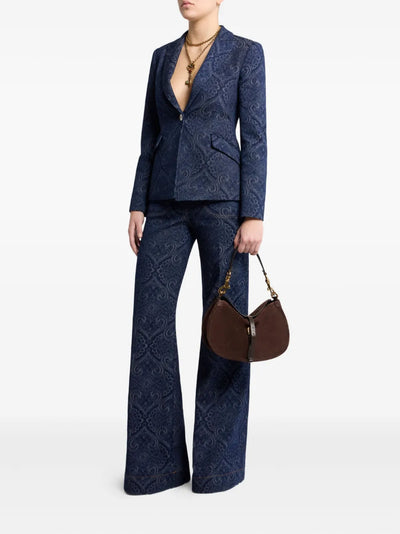 ÉTRO - jean à motif cachemire en jacquard
