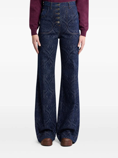 ÉTRO - jean à motif cachemire en jacquard
