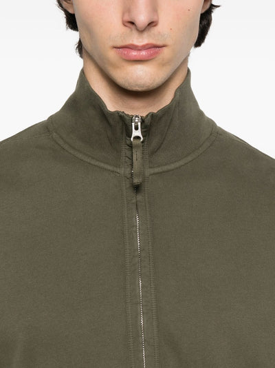 STONE ISLAND - Half-zip Military Green