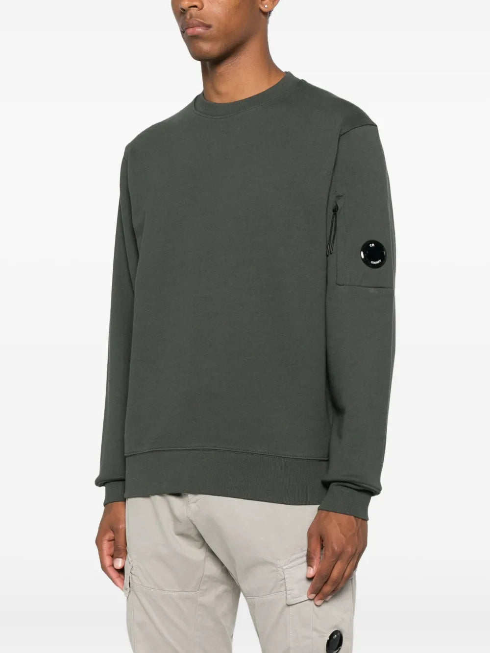 C.P. Company - Crewneck lens gris anthracite