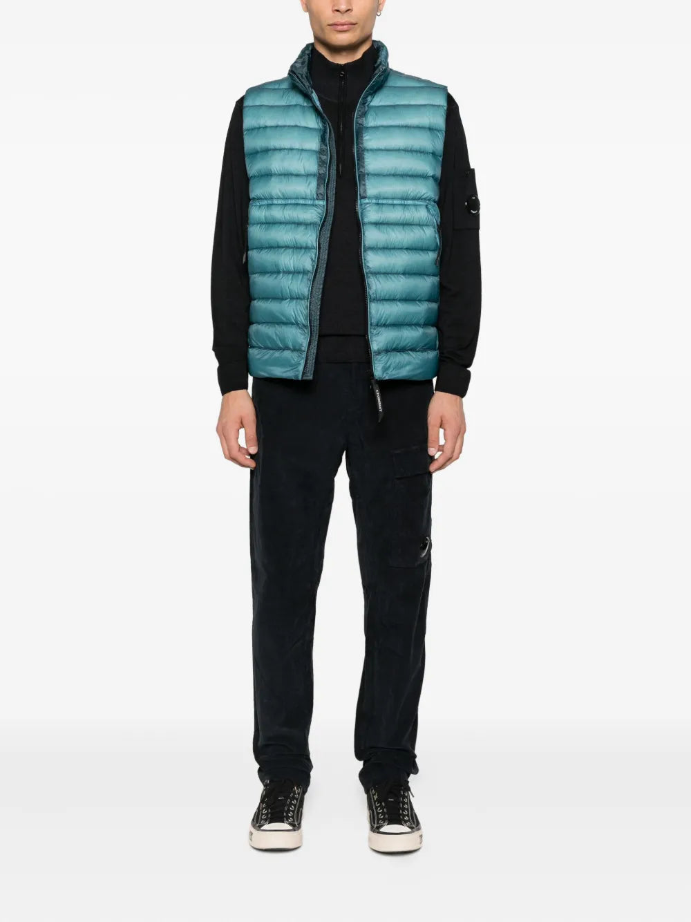 C.P. COMPANY - Pantalon cargo en velour cotelé