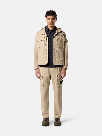 STONE ISLAND - Pantalon cargo regular beige