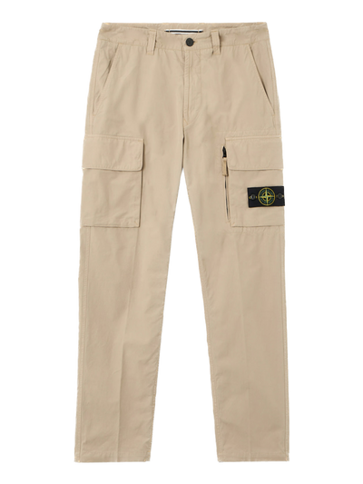 STONE ISLAND - Pantalon cargo regular beige